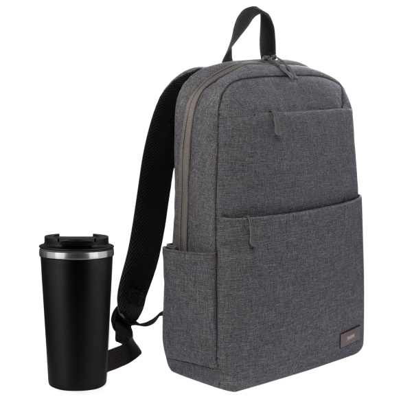 Подарочный набор Palermo, Forst, серый/черный (рюкзак, термокружка) Подарочный набор Palermo, Forst, серый/черный (рюкзак, термокружка)