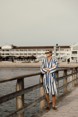 Халат VINGA Ornos из переработанного хлопка GRS, S/M