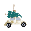 Ёлочная игрушка Машинка (белый)