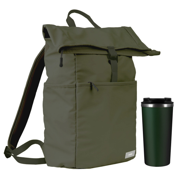 Подарочный набор Palermo, Boston, зеленый (рюкзак, термокружка) Подарочный набор Palermo, Boston, зеленый (рюкзак, термокружка)