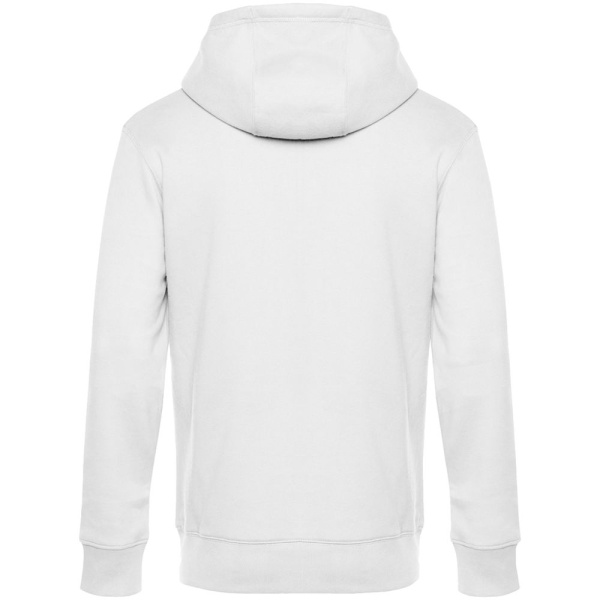 Толстовка с капюшоном унисекс King, белая, размер XS