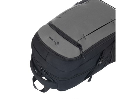 Рюкзак TORBER КЛАСС, чёрно-серый, 46 x 32 x 18 см + Мешок для сменной обуви в подарок!