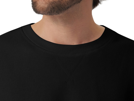 Свитшот оверсайз Lisbon унисекс, черный