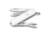 Нож-брелок VICTORINOX Classic SD Colors Falling Snow, 58 мм, 7 функций, белый