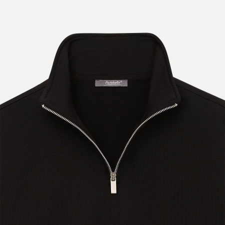 Толстовка на молнии унисекс Флоу (Flow), черная, размер 5XL/6XL