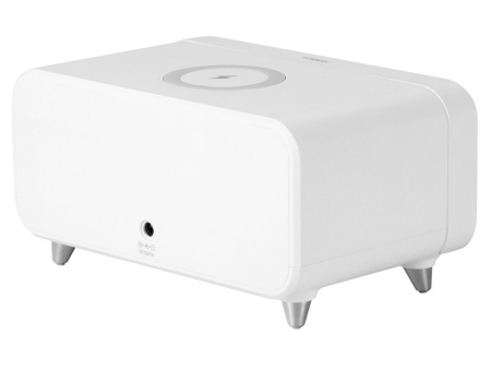 Часы с беспроводным зарядным устройством Rombica Timebox 1, белый Часы с беспроводным зарядным устройством Rombica Timebox 1, белый