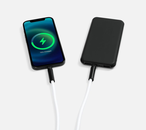 Кабель-ланьярд energyFlex Power Delivery 60 Вт, белый