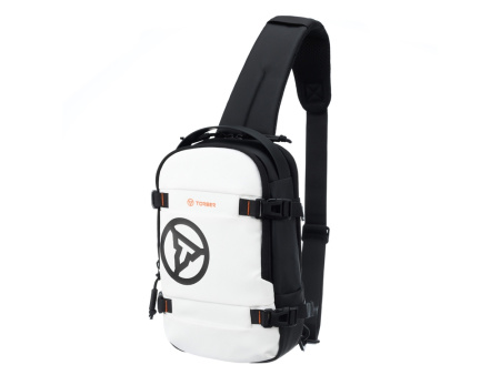 Рюкзак на одно плечо TORBER Xtreme, белый/чёрный, 20 х 8 х 31 см, 5л