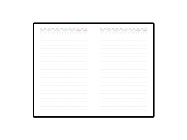 Ежедневник недатированный с индексами А5 Bergamo