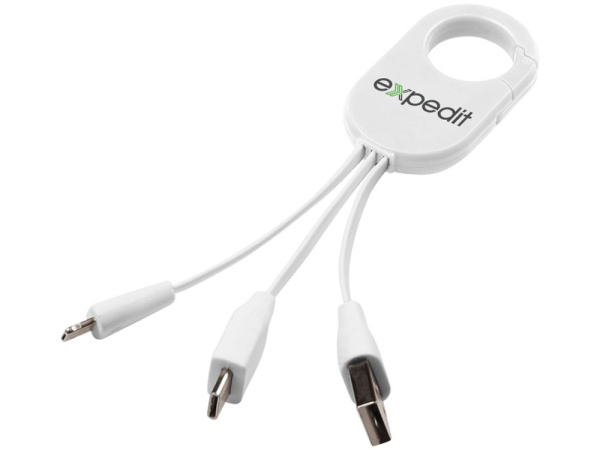 Кабель для зарядки 3-в-1, белый Кабель для зарядки 3-в-1, белый