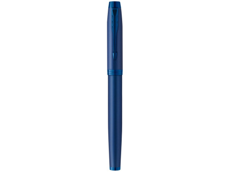Ручка роллер Parker IM Monochrome Blue, стержень:F, цвет чернил: black, в подарочной упаковке.
