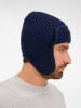 Шапка-ушанка Catch Match, темно-синяя