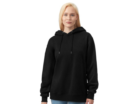 Толстовка с капюшоном оверсайз Lisbon унисекс, черный