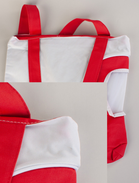 Сумка пляжная "Карибские острова", красная/белая# Сумка пляжная "Карибские острова", красная/белая#