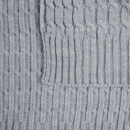 Плед Slumberland, серебристо-серый меланж
