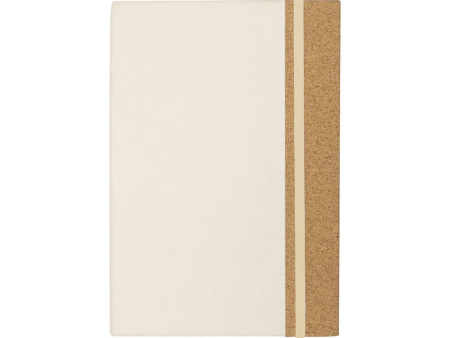 Блокнот из молочной бумаги и пробки A5 Milky, натуральный