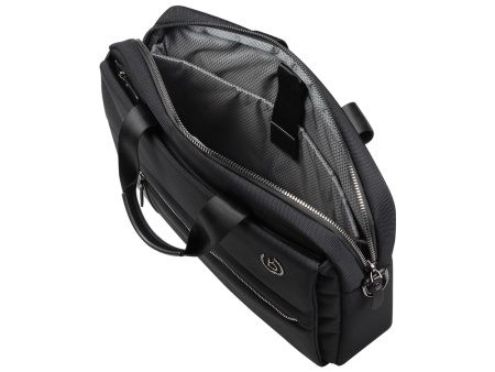 Портфель мужской BUGATTI НЕРО | NERO 15'', чёрный, нейлон 1680D/кожа, 42х10х30 см