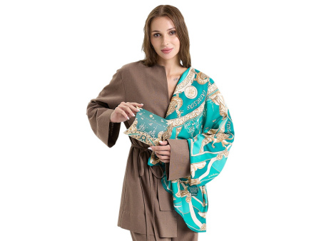 Платок Казань Драгоценная изумрудный