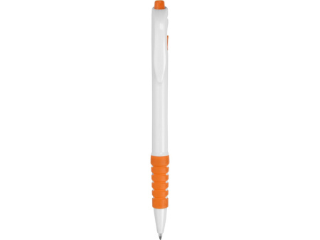 Ручка шариковая Фиджи, белый/оранжевый