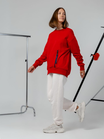 Свитшот унисекс Kosmos 2.0, кремовый, размер XS/S