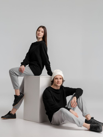 Свитшот унисекс BNC Inspire (Organic), черный, размер XS