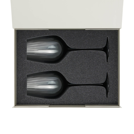 Подарочный набор 2 бокала для вина Мансера (Mancera) в серой коробке