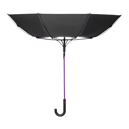 Зонт-трость Quantum, черный/фиолетовый