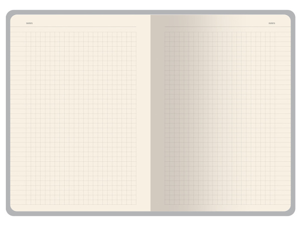 Бизнес-тетрадь А5 Pragmatic Contrast, 40 листов в клетку, белый с черным срезом