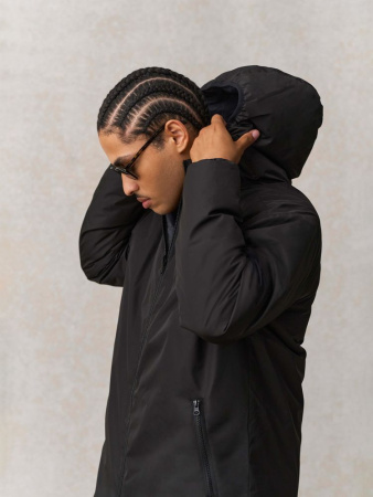 Куртка-парка унисекс Reverse, черная, размер 3XL