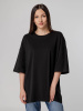Футболка унисекс оверсайз Crosstown, черная, размер XXL