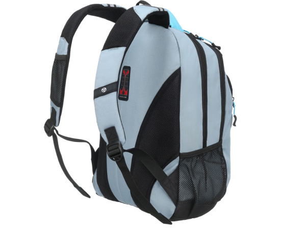 Рюкзак TORBER ROCKIT серый/голубой, полиэстер/добби, 32x15x46 см, 22 л