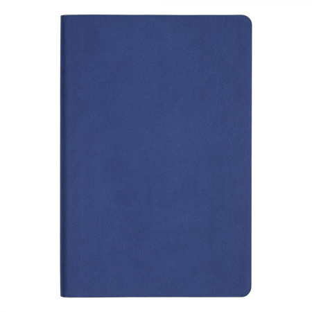 Ежедневник Flexy Latte Soft Touch Blue Edition Color А5, синий/оранжевый, недатированный, в гибкой обложке