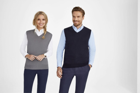 Жилет унисекс Gentlemen черный, размер 3XL