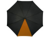 Зонт-трость Lucy 23 полуавтомат, черный/оранжевый