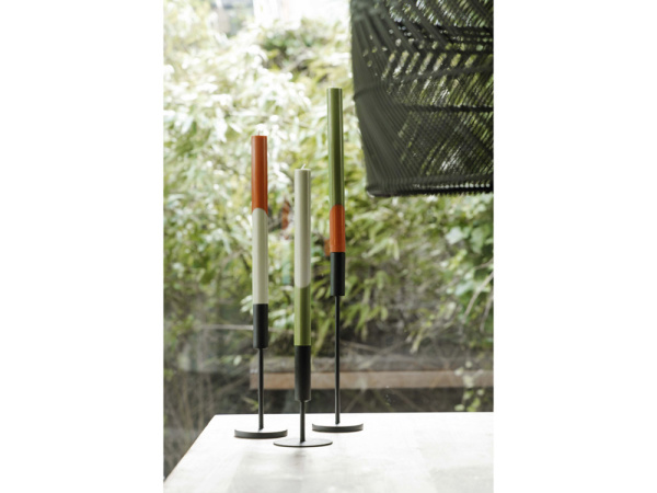 Originalhome Eden диагональные свечи - набор из 3 штук - Зеленый яркий