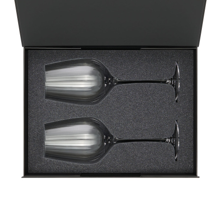 Подарочный набор 2 бокала для вина Blanche в черной коробке