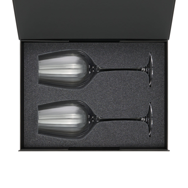 Подарочный набор 2 бокала для вина Blanche в черной коробке