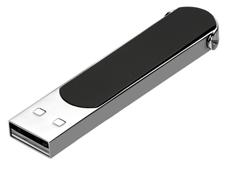 Металлическая ручка с флешкой на 16 Гб и светящимся логотипом Patronus, матовая черная