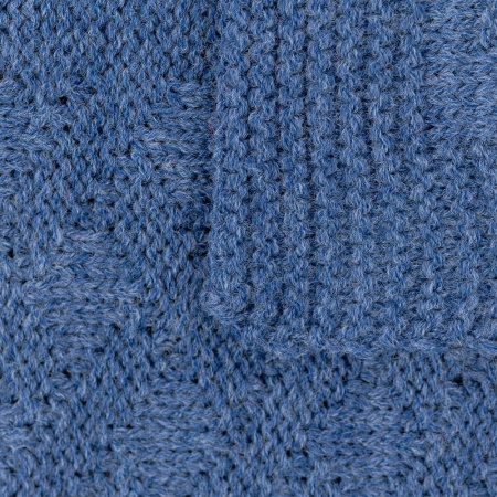 Плед Snippet, синий меланж (джинс)