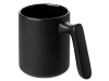 Кружка матовая с прямой ручкой Axio, 360 мл, черный
