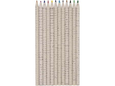 Набор цветных карандашей из газетной бумаги в тубе News, 12шт.