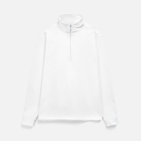 Свитшот на молнии из бифлекса Morfiss, белый, размер XS/S