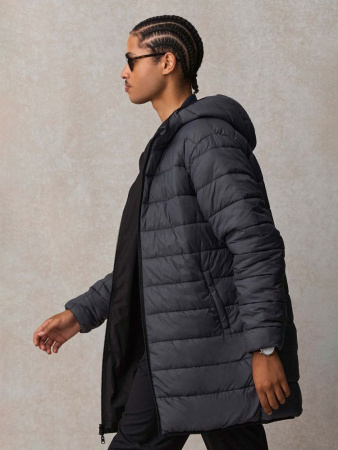 Куртка-парка унисекс Reverse, черная, размер 3XL