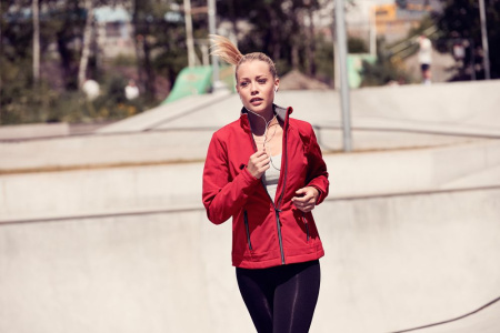 Куртка софтшелл женская Trial Lady темно-синяя, размер XL