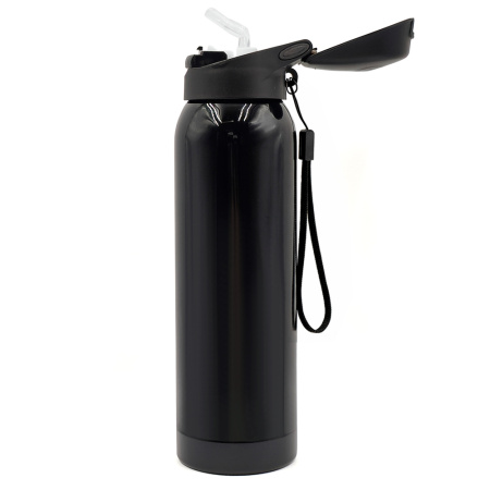 Термобутылка Trekker, чёрная