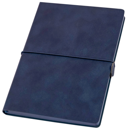 Ежедневник A5 недатированный Massimo в мягком переплёте, темно-синий