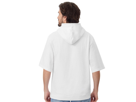 Худи оверсайз с коротким рукавом Warsaw унисекс, белый