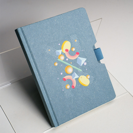 Блокнот MEMO, размер 130*170 мм, черный, блок в клетку