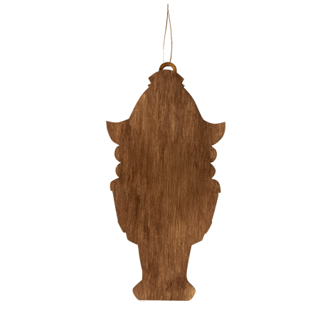 Ёлочная игрушка Щелкунчик (белый с красным)