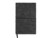 Блокнот из RPET-фетра А5 Felt, гибкая обложка, 80 листов 70 гр/м2 белой бумаги, темно-серый